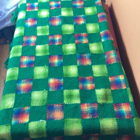 Vintage handmade large throw blanket - Picture 6 of 6